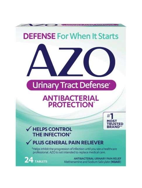 AZO Urinary Tract Defense Antibacterial Protection Pain ...