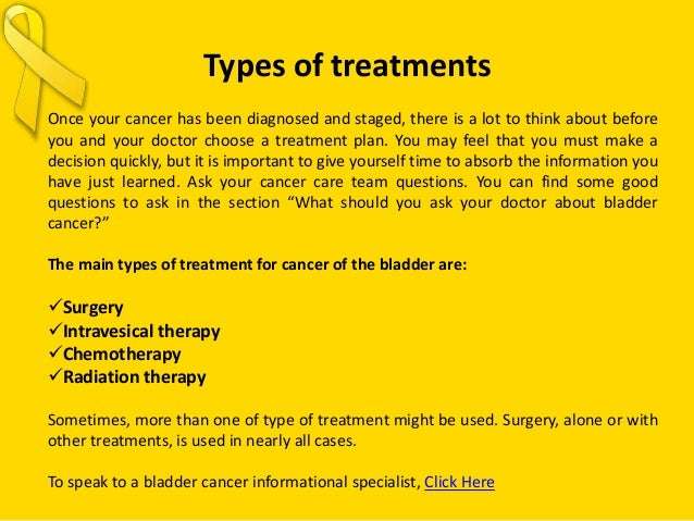 Bladder Cancer treatment options