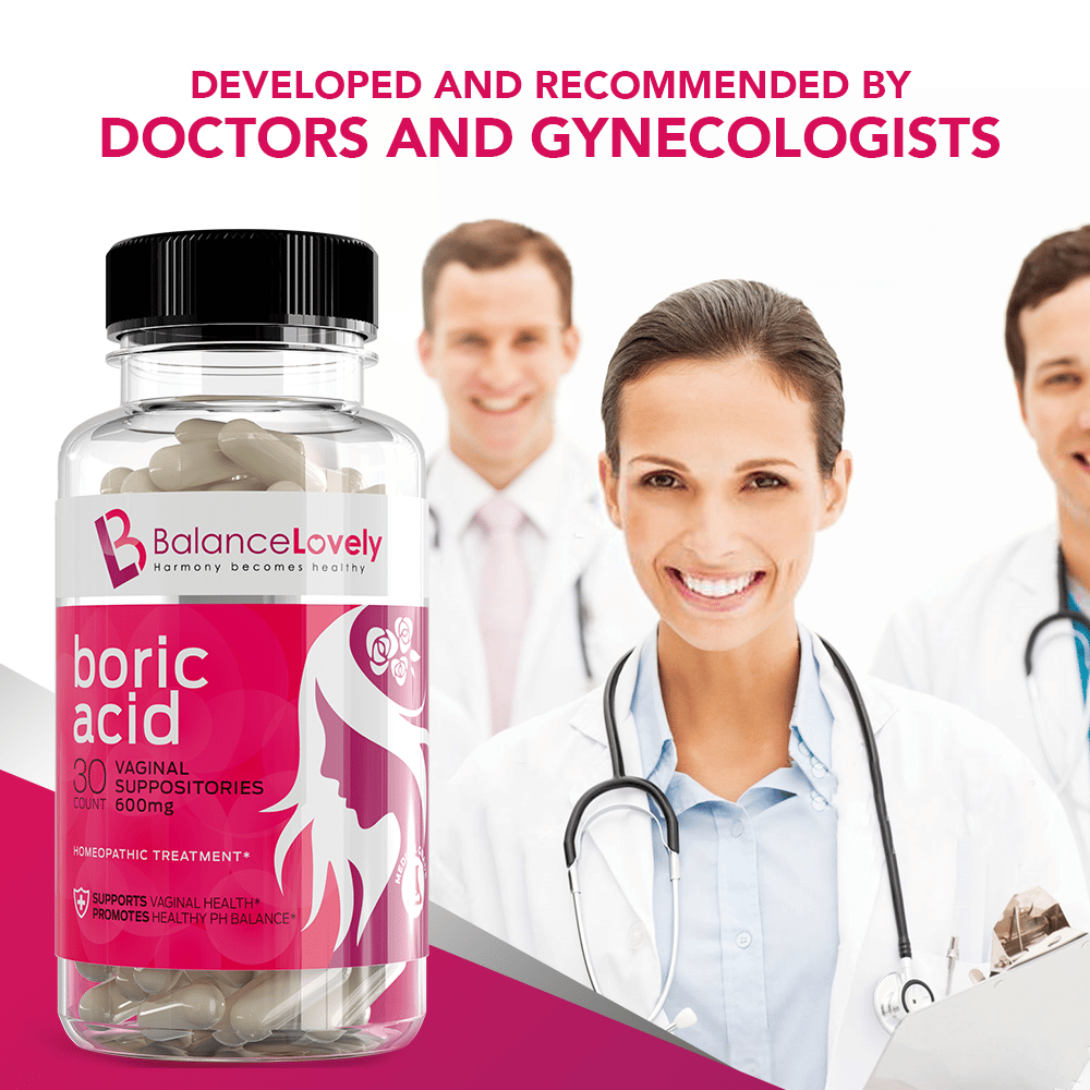 Boric acid suppositories for BV, yeast infections. 30 vegan capsules ...
