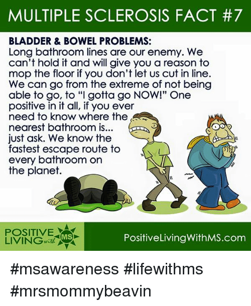 Bowel and bladder problems and MS