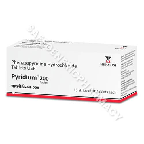 Buy Pyridium 200mg Tablet Online At Cheapest Price