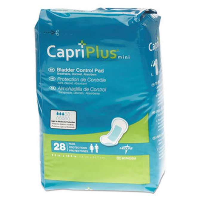 Capri Plus Bladder Control Pads, Regular, 5.5"  x 10.5" , 28 ...