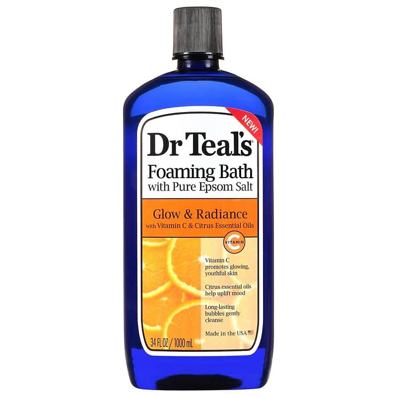 Dr Teals Foaming Bath with Pure Epsom Salt Glow &  Radiance