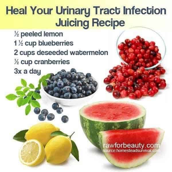 " HEAL YOUR URINARY TRACT INFECTION JUICING RECIPE"