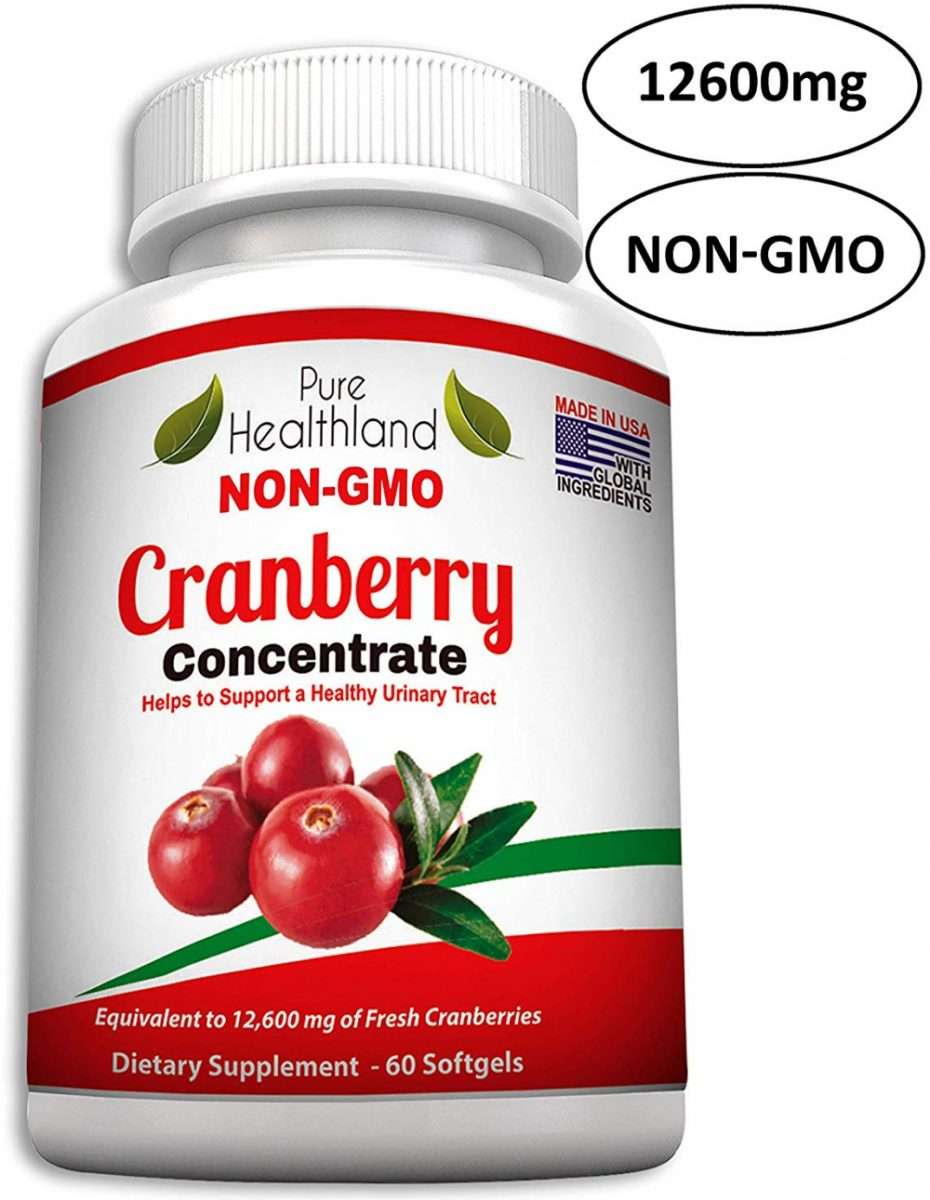 Non GMO Cranberry Concentrate Supplement Pills for Urinary Tract ...