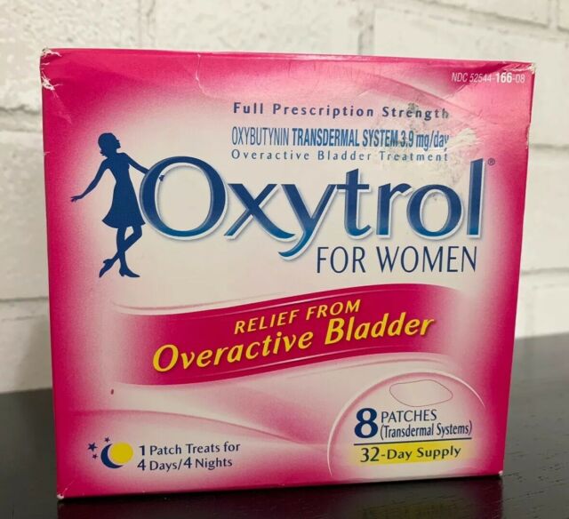 Oxytrol For Women Overactive Bladder Relief 8 Patches Transdermal 32 ...