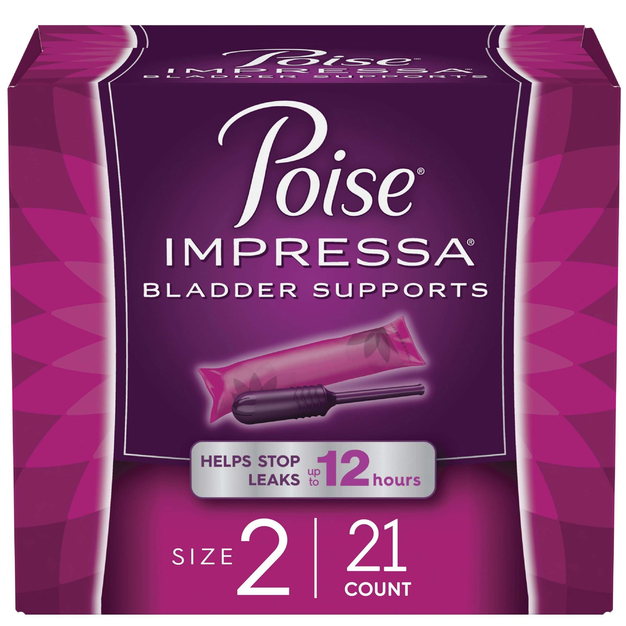 Poise Impressa Incontinence Bladder Supports for Women ...