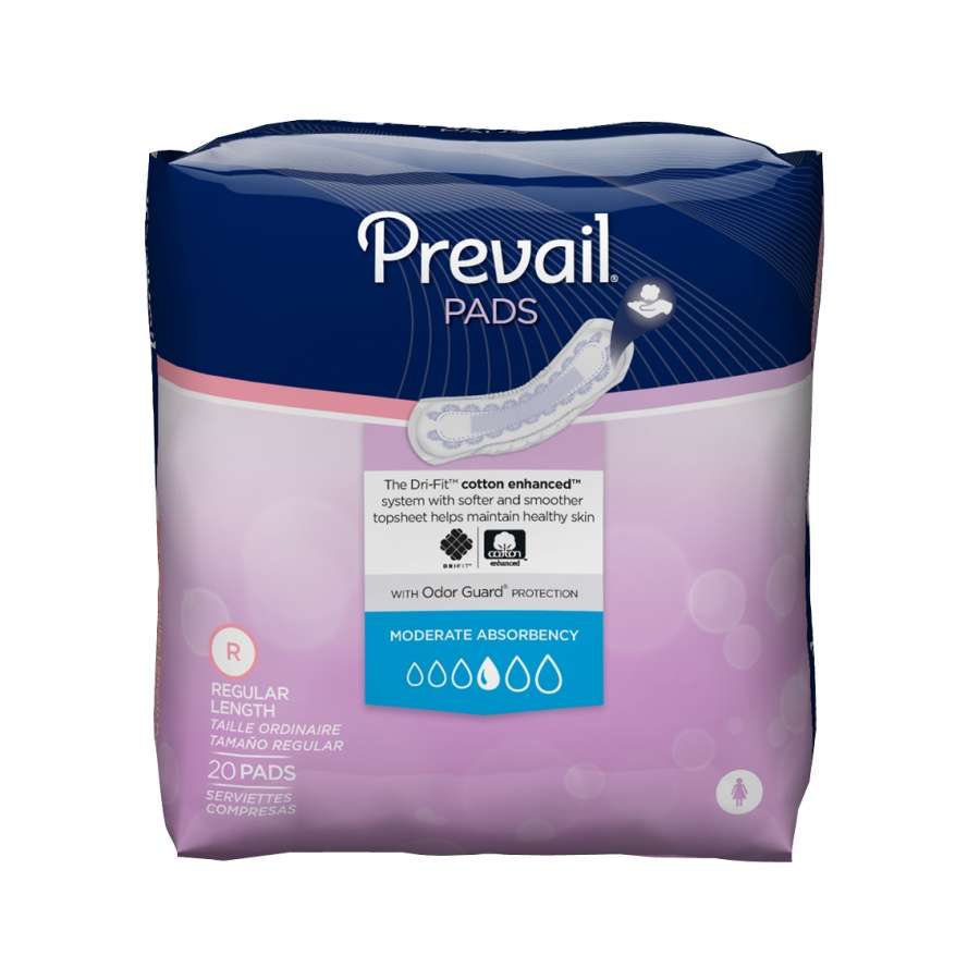 Prevail Bladder Control Pad Moderate Absorbency, 9.25 ...