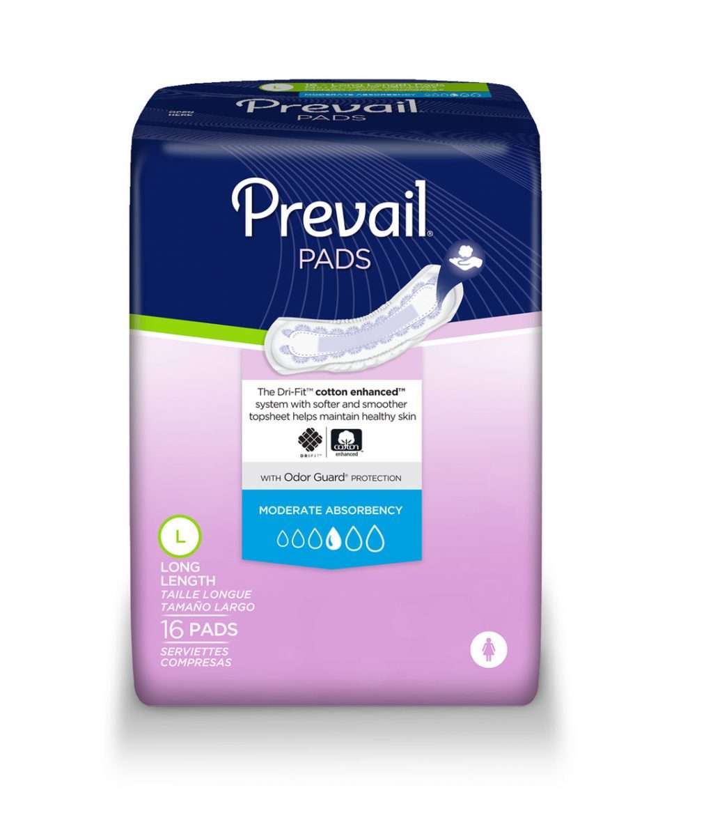 Prevail Moderate Absorbency Bladder Control Pads