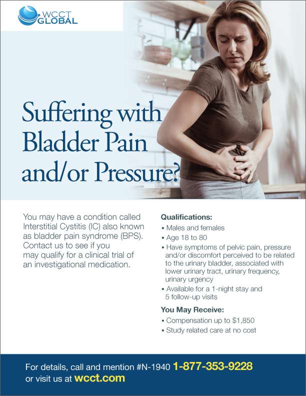 Suffering with Bladder Pain and/or Pressure? N