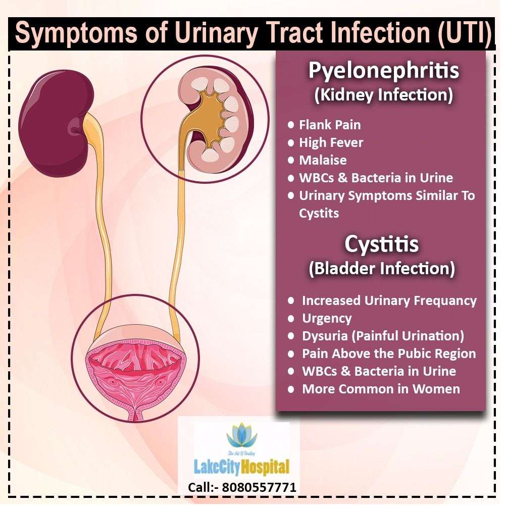 SYMPTOMS OF URINARY TRACT INFECTION (UTI) For information ...