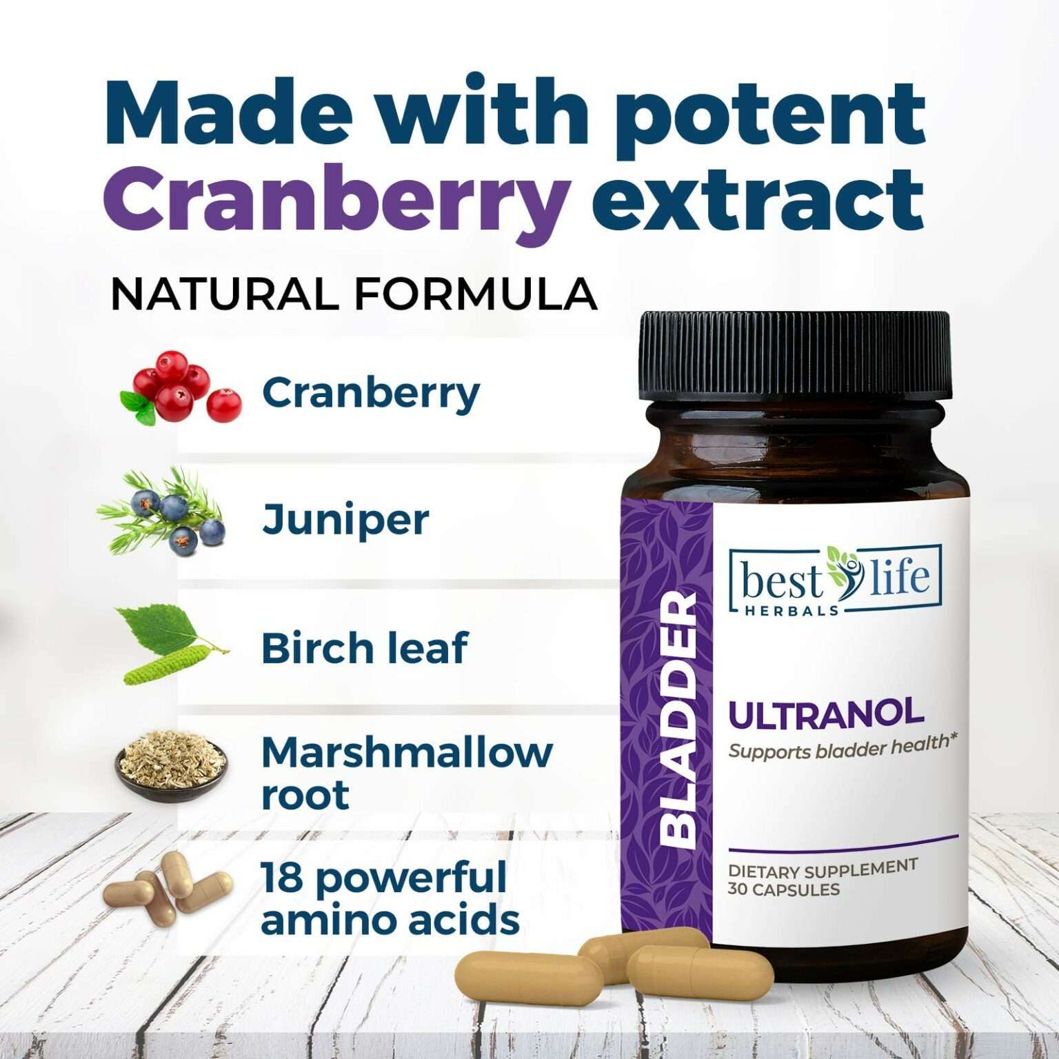 Ultranol Total Bladder Support â Natural Cranberry ...