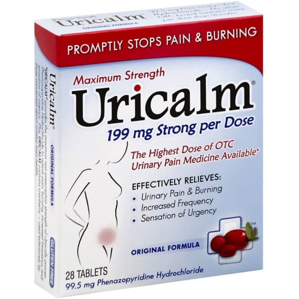 Uricalm Maximum Strength Urinary Pain Medicine Tablets, Original ...